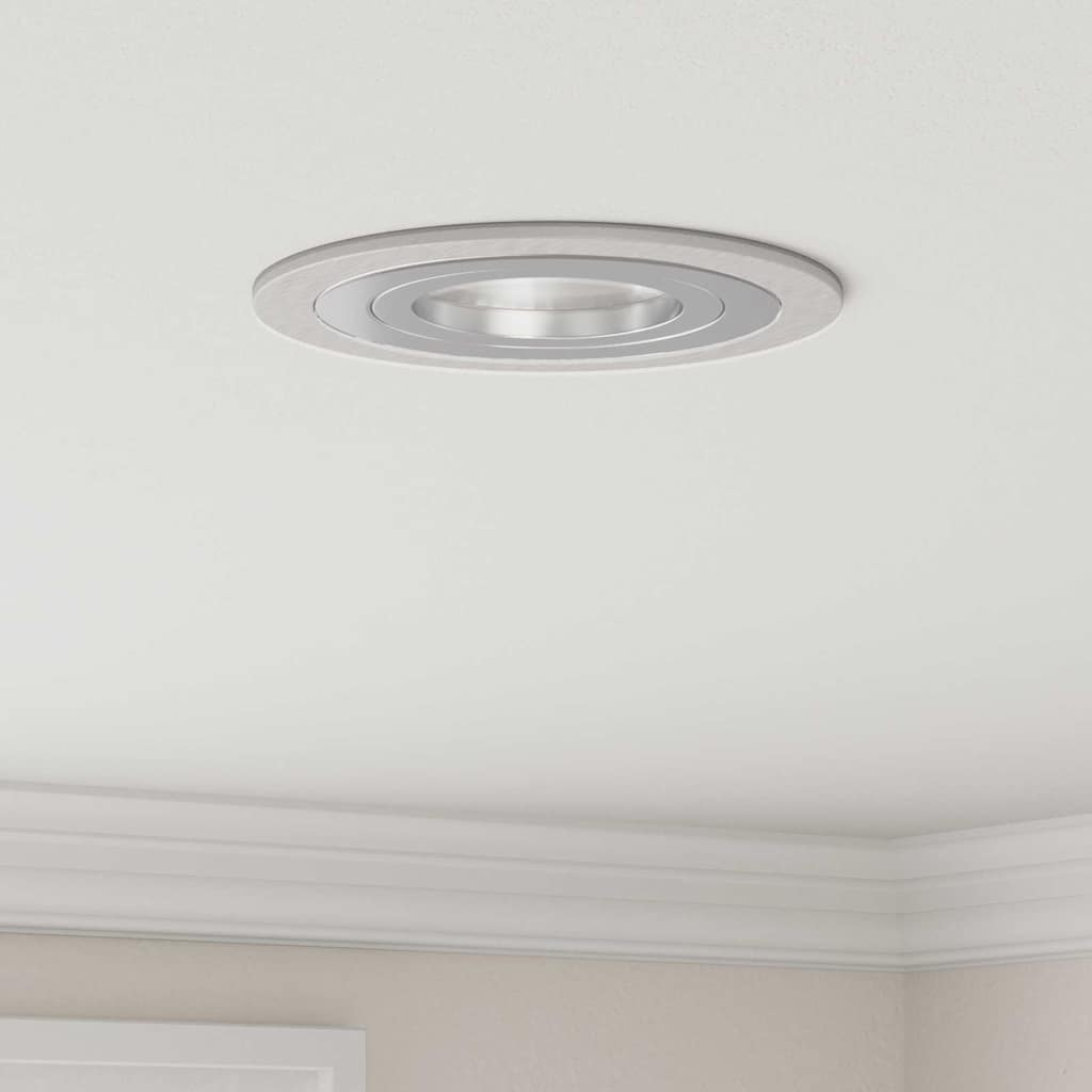 Spotlight 6 pcs Silver 9 x 9 x 2 cm Aluminium