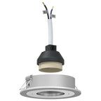 Spotlight 24 pcs Silver 9 x 9 x 2 cm Aluminium