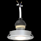 Spotlight 24 pcs Silver 9 x 9 x 2 cm Aluminium