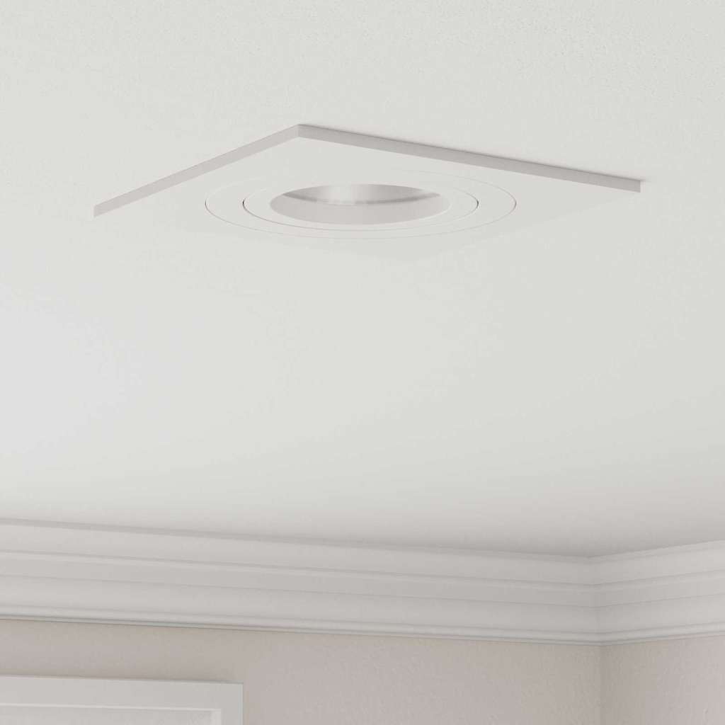 Spotlight 6 pcs White 9 x 9 x 2 cm Aluminium