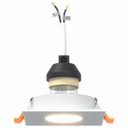 Spotlight 6 pcs White 9 x 9 x 2 cm Aluminium