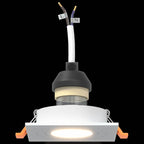 Spotlight 6 pcs White 9 x 9 x 2 cm Aluminium