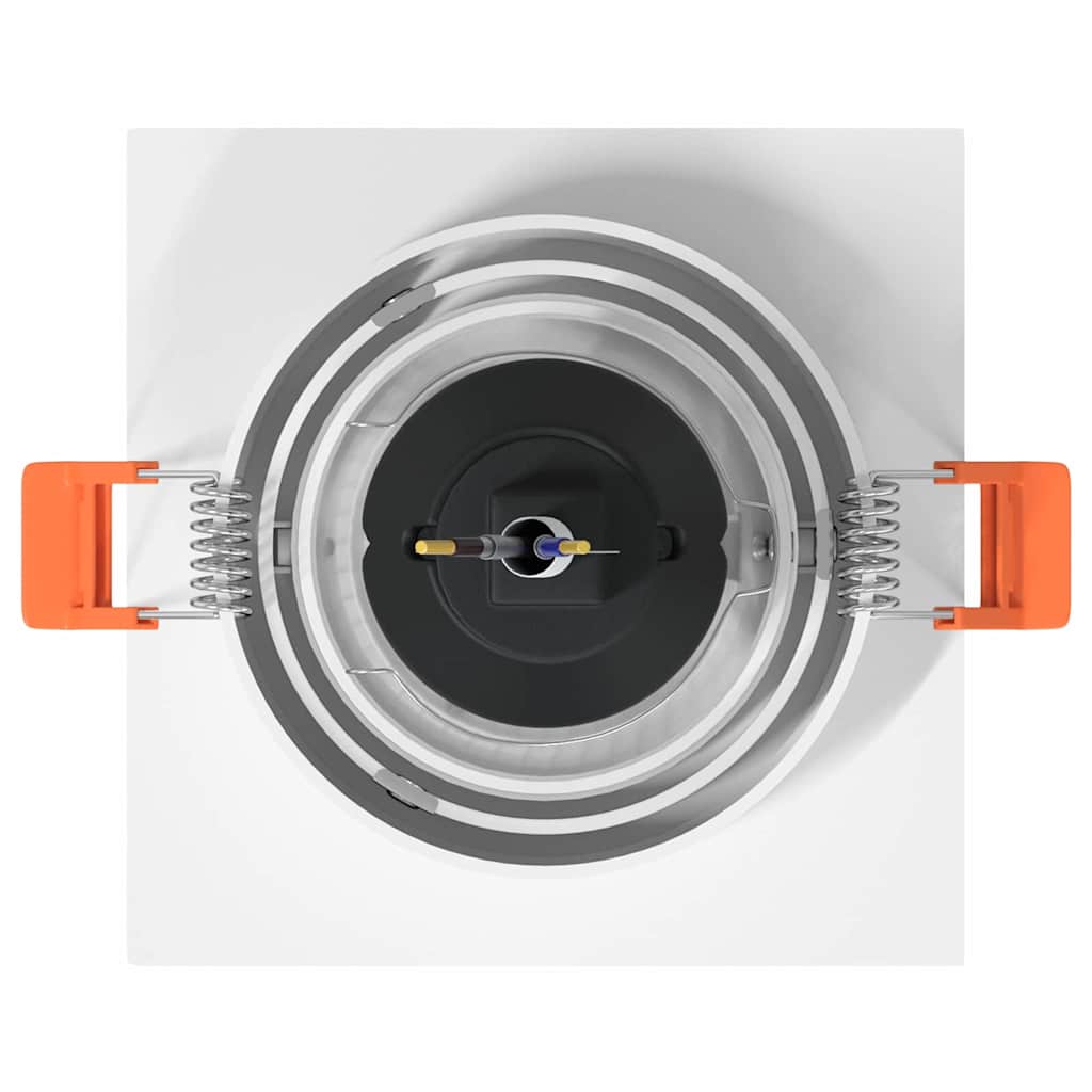 Spotlight 6 pcs White 9 x 9 x 2 cm Aluminium