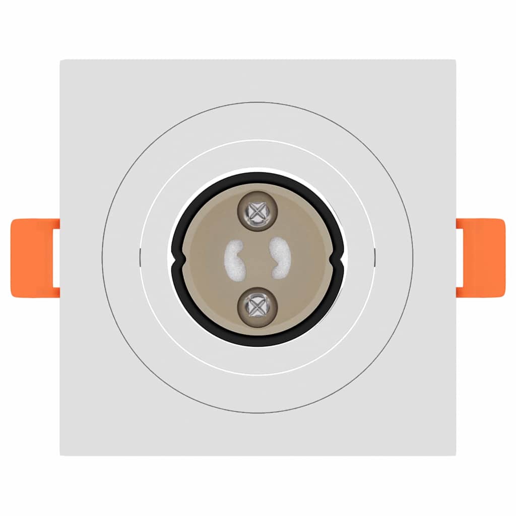 Spotlight 12 pcs White 9 x 9 x 2 cm Aluminium