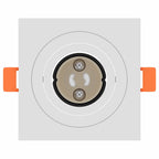 Spotlight 24 pcs White 9 x 9 x 2 cm Aluminium