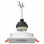 Spotlight 24 pcs White 9 x 9 x 2 cm Aluminium