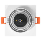 Spotlight 24 pcs White 9 x 9 x 2 cm Aluminium