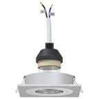 Spotlight 6 pcs Silver 9 x 9 x 2 cm Aluminium