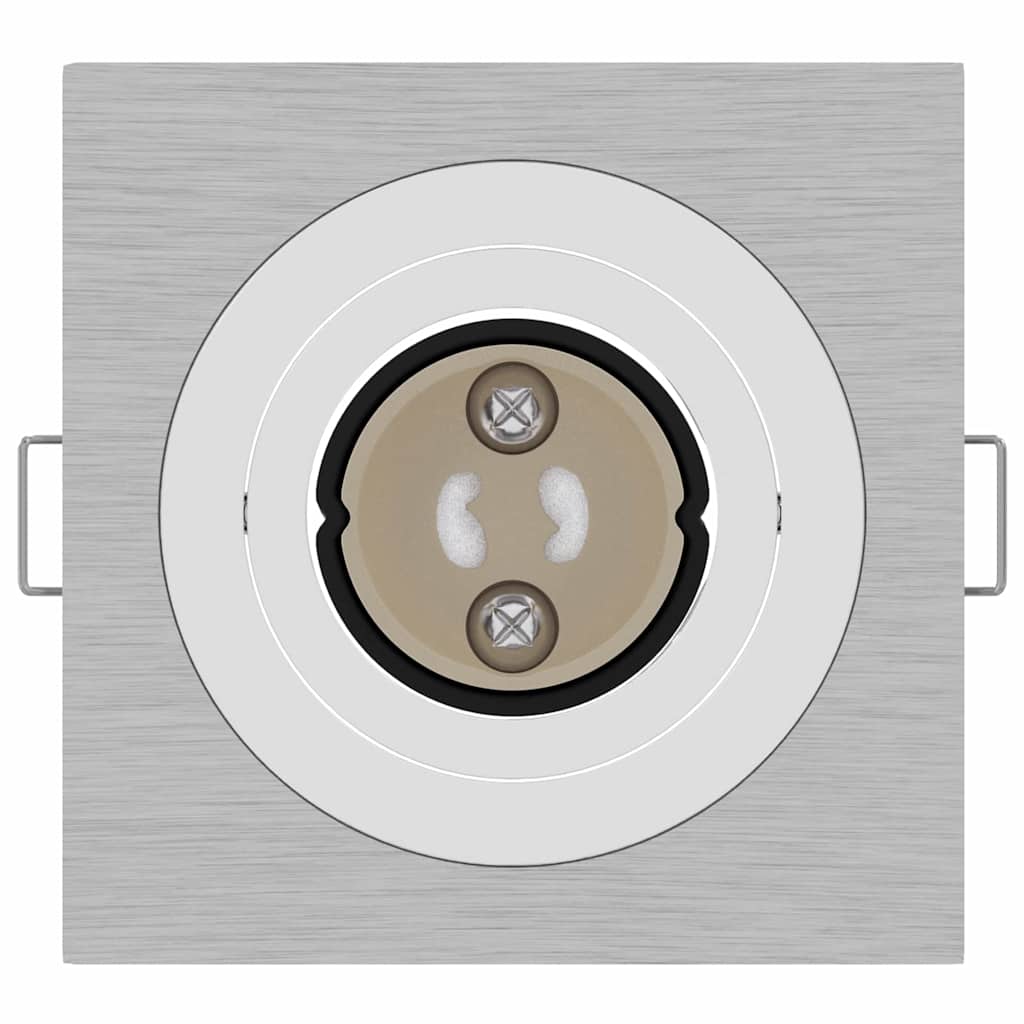 Spotlight 24 pcs Silver 9 x 9 x 2 cm Aluminium