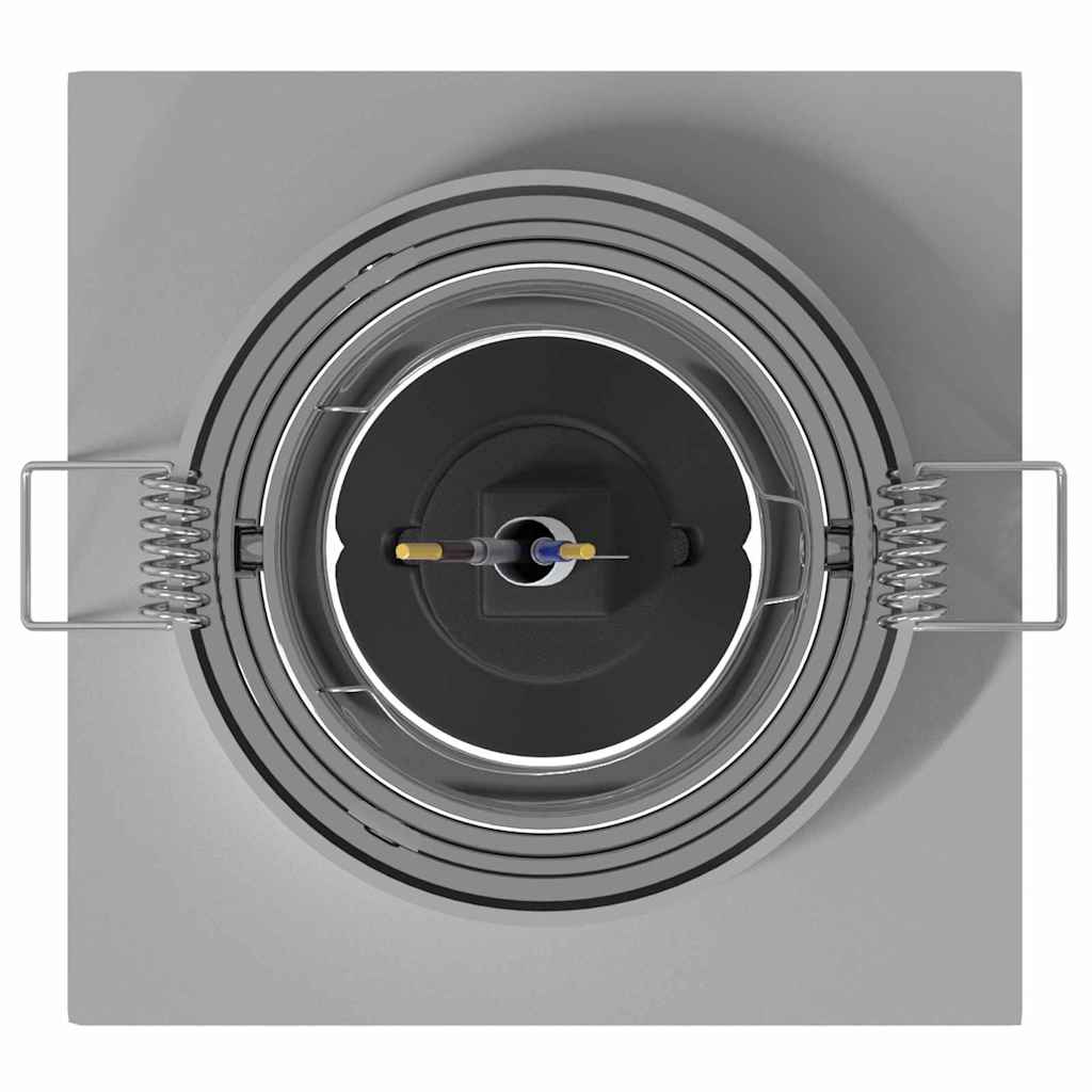 Spotlight 24 pcs Silver 9 x 9 x 2 cm Aluminium