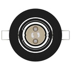 Spotlight 6 pcs Black 9 x 9 x 2.5 cm Metal