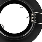 Spotlight 12 pcs Black 9 x 9 x 2.5 cm Metal