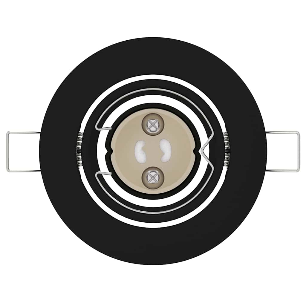 Spotlight 12 pcs Black 9 x 9 x 2.5 cm Metal