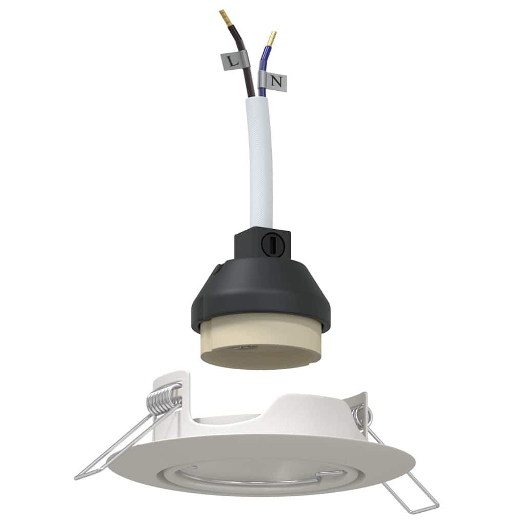 Spotlight 6 pcs White 9 x 9 x 2.5 cm Metal