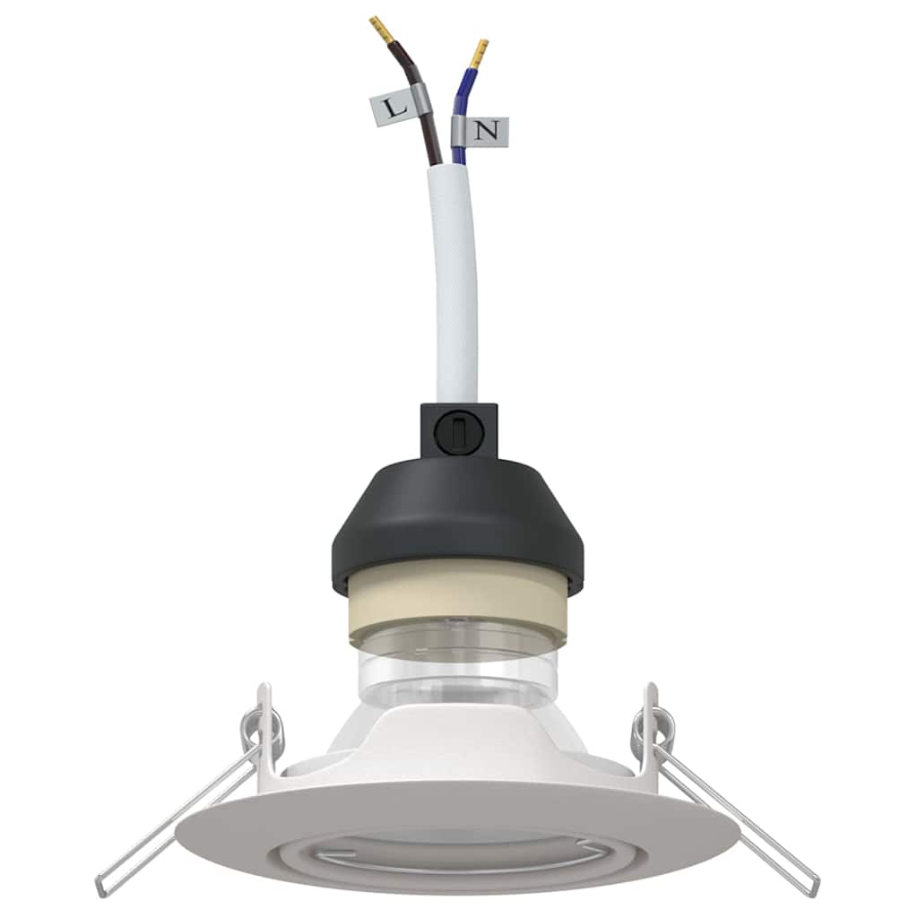 Spotlight 6 pcs White 9 x 9 x 2.5 cm Metal