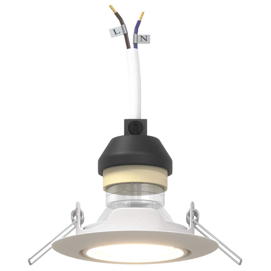 Spotlight 12 pcs White 9 x 9 x 2.5 cm Metal