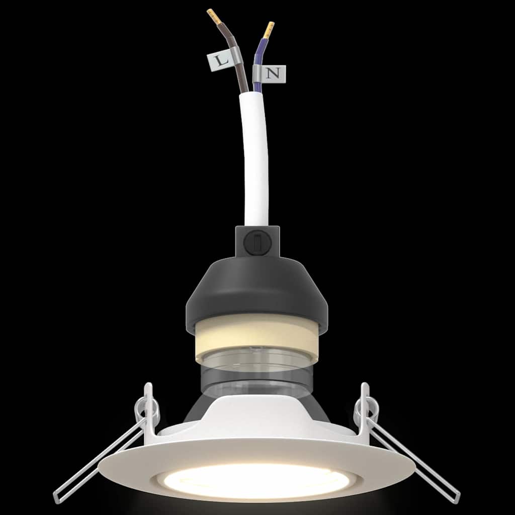 Spotlight 24 pcs White 9 x 9 x 2.5 cm Metal