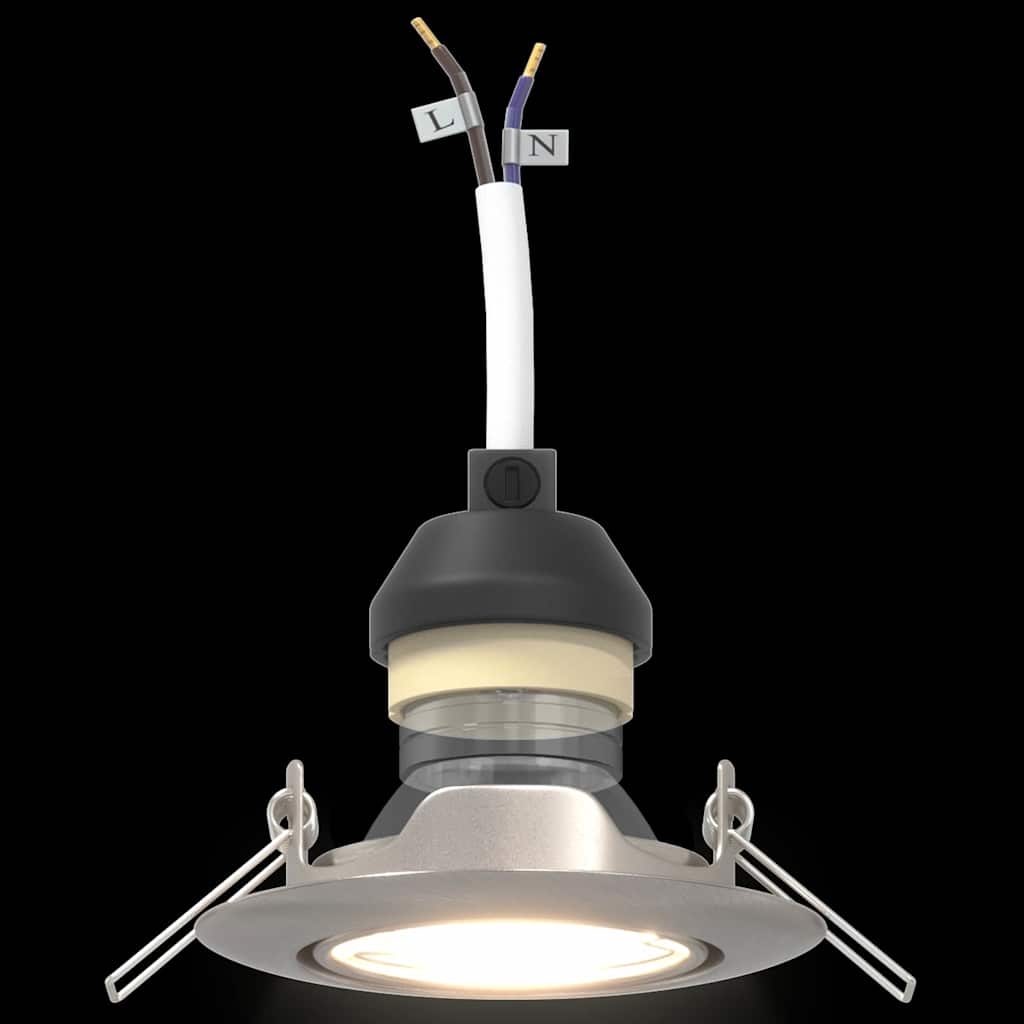 Spotlight 6 pcs Silver 9 x 9 x 2.5 cm Metal