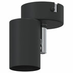 Ceiling Spotlight with Spotlights Black 6.5 x 6 x 11.5 cm Metal