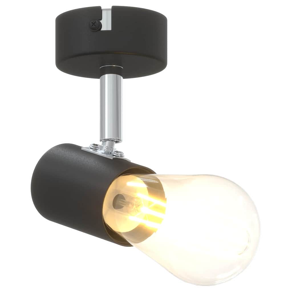 Ceiling Spotlight with Spotlights Black 6.5 x 6 x 11.5 cm Metal