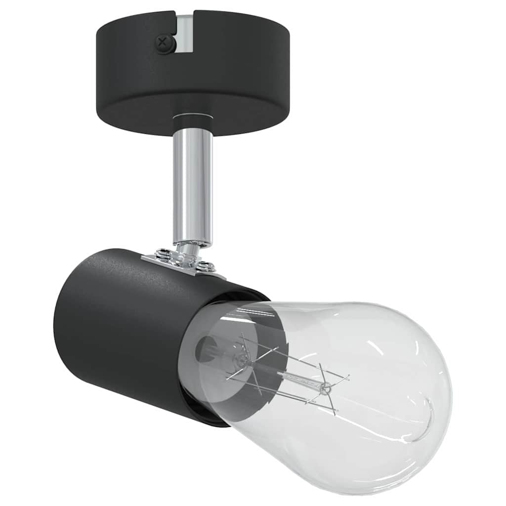 Ceiling Spotlight with Spotlights Black 6.5 x 6 x 11.5 cm Metal