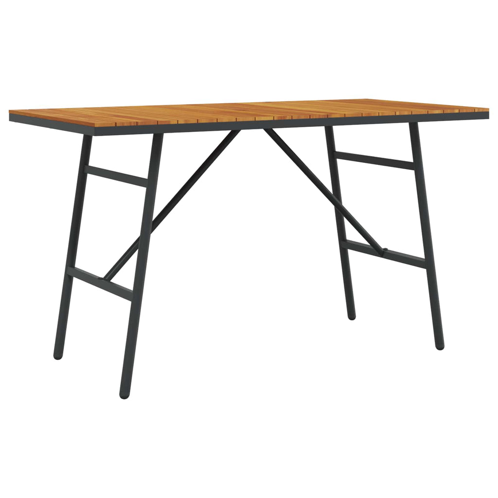 Dining Table Brown 110 x 55 x 62 cm Solid Acacia Wood