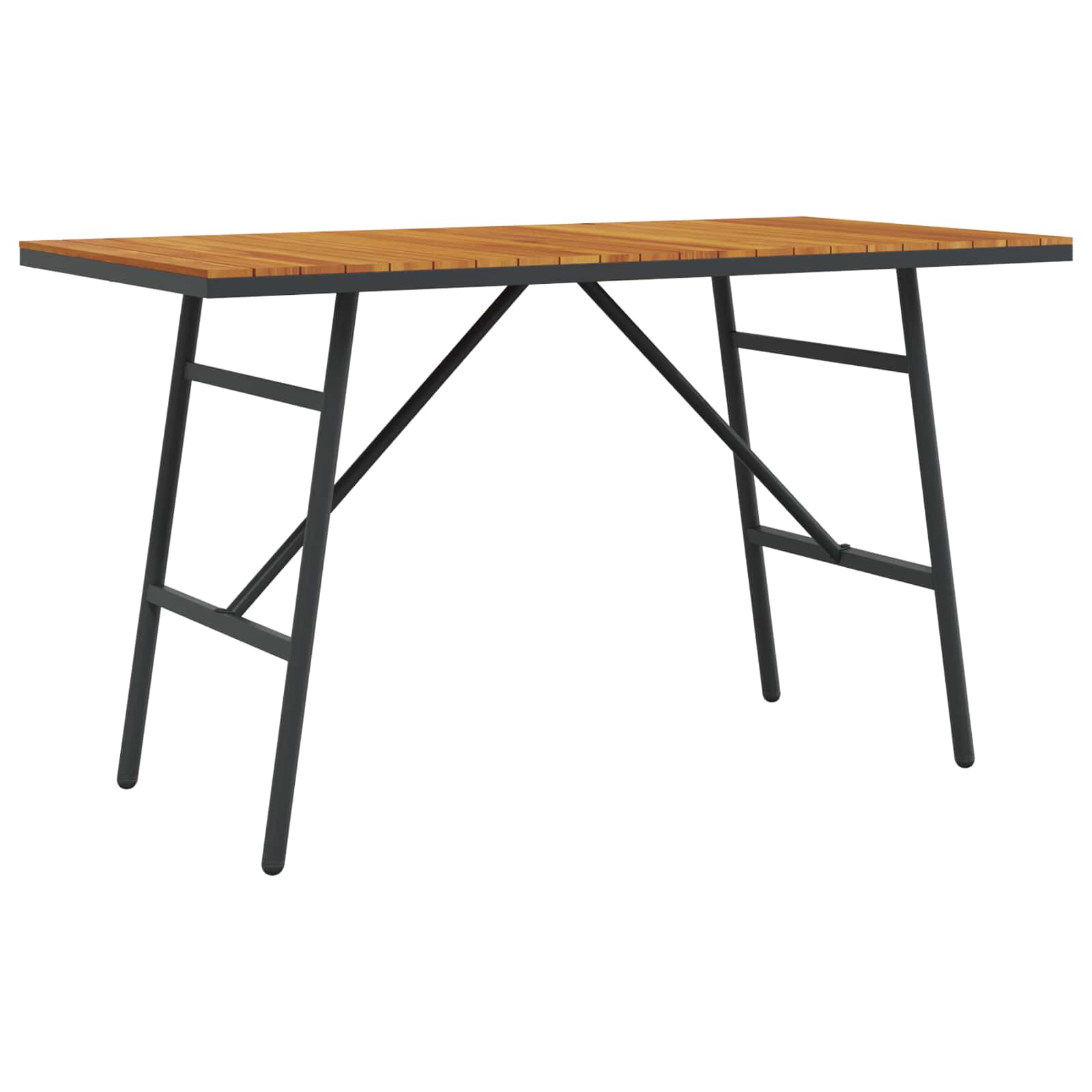 Dining Table Brown 110 x 55 x 62 cm Solid Acacia Wood