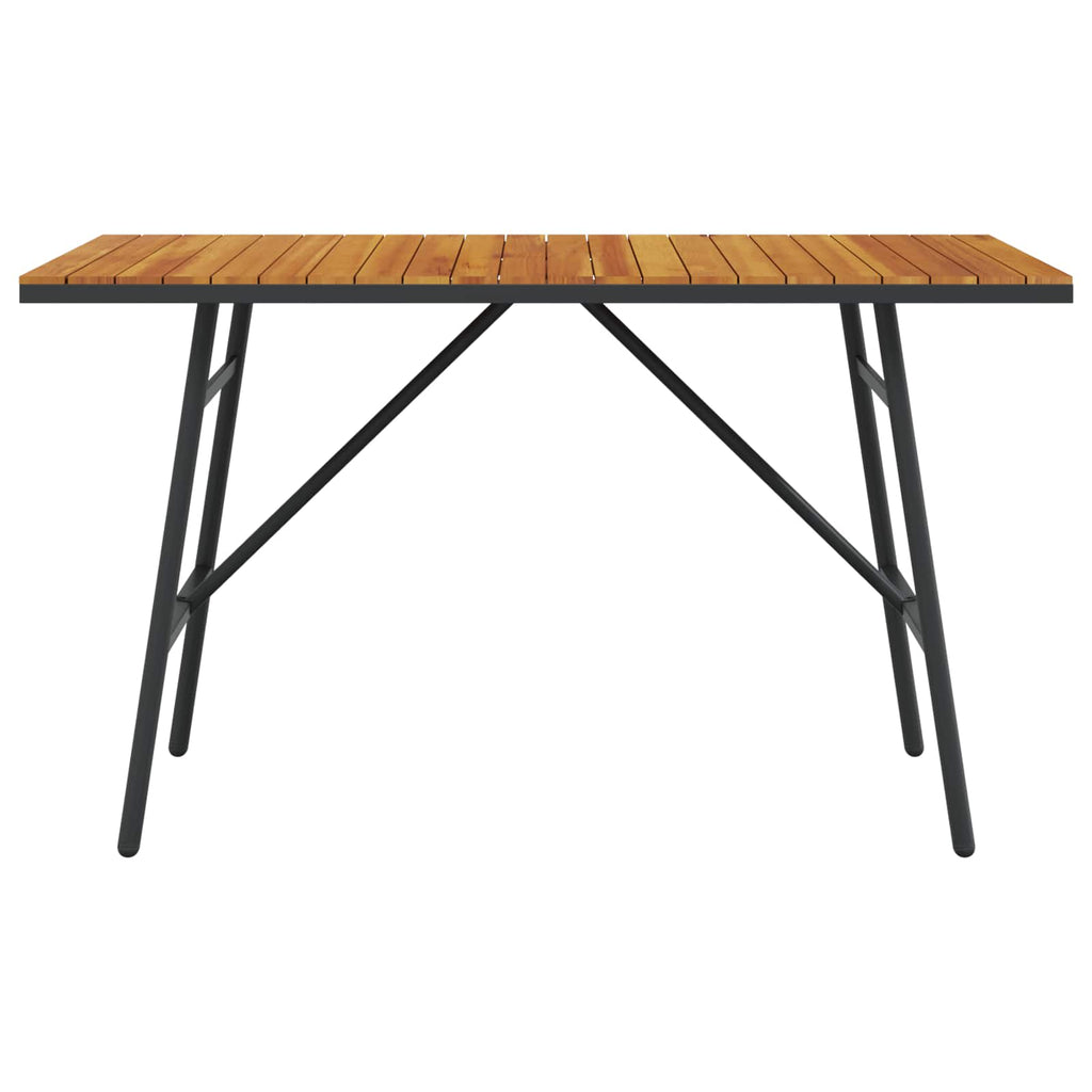 Dining Table Brown 110 x 55 x 62 cm Solid Acacia Wood