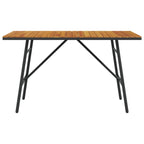 Dining Table Brown 110 x 55 x 62 cm Solid Acacia Wood