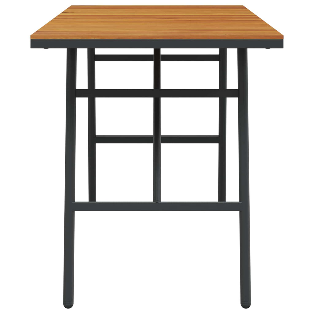 Dining Table Brown 110 x 55 x 62 cm Solid Acacia Wood