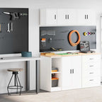 Garage Cabinets 2 Pcs Engineered Wood