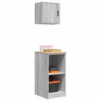 Garage Cabinets 2 pcs Grey Sonoma Engineered Wood