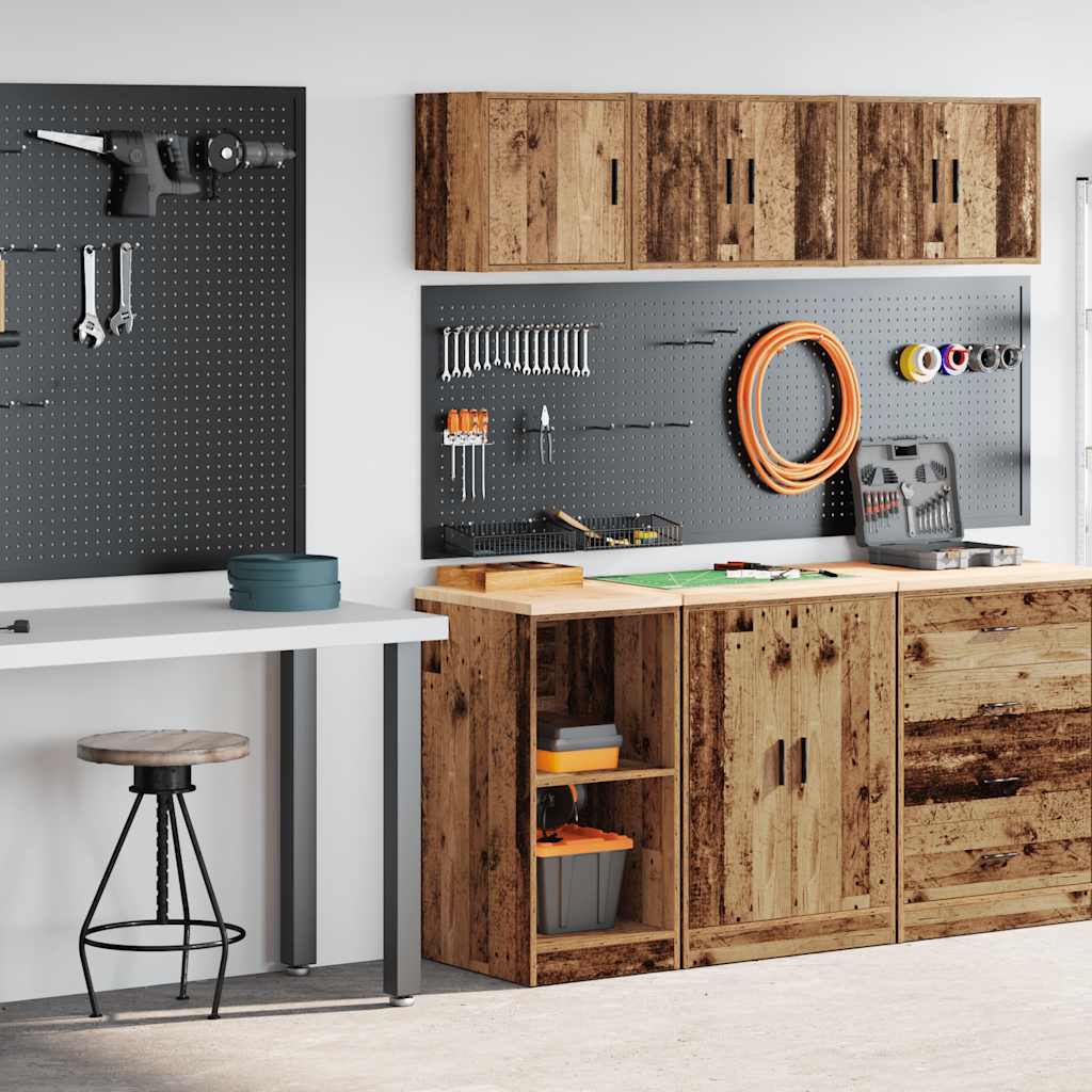 Garage Cabinets 2 Pcs Engineered Wood