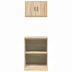 Garage Cabinets 2 Pcs Engineered Wood