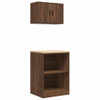 Garage Cabinets 2 Pcs Engineered Wood