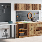 Garage Cabinets 2 Pcs Engineered Wood