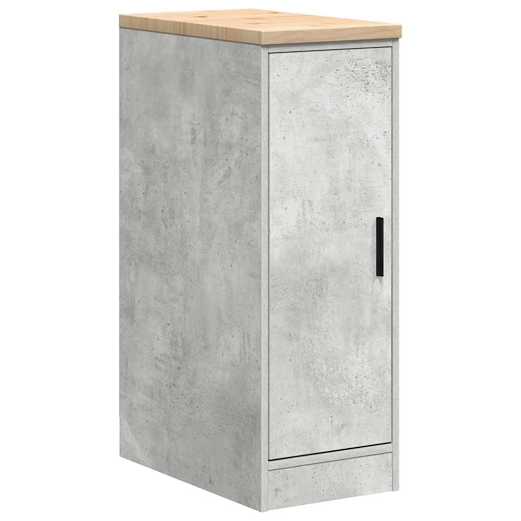 Garage Cabinets 2 pcs Concrete Grey Engineered Wood