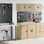 Garage Cabinets 2 Pcs Engineered Wood