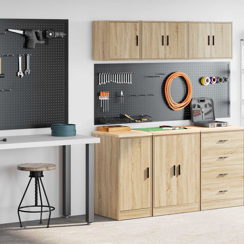 Garage Cabinets 2 Pcs Engineered Wood