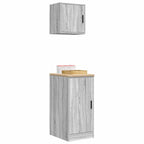 Garage Cabinets 2 pcs Grey Sonoma Engineered Wood