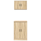 Garage Cabinets 2 pcs Sonoma Oak Engineered Wood