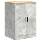 Garage Cabinets 2 pcs Concrete Grey Engineered Wood