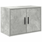 Garage Cabinets 2 pcs Concrete Grey Engineered Wood
