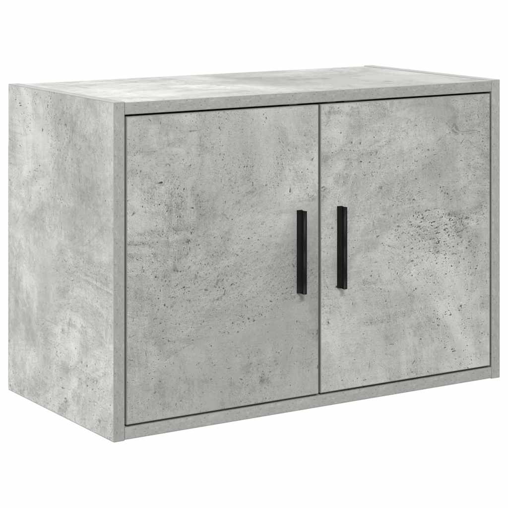 Garage Cabinets 2 pcs Concrete Grey Engineered Wood