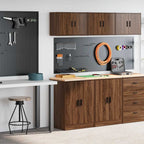 Garage Cabinets 2 Pcs Engineered Wood