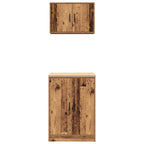 Garage Cabinets 2 pcs Old Wood Engineered Wood