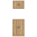 Garage Cabinets 2 pcs Artisan Oak Engineered Wood