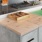 Garage Cabinets 2 pcs Concrete Grey Engineered Wood