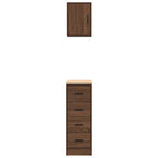 Garage Cabinets 2 pcs Brown Oak Engineered Wood