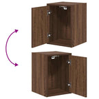Garage Cabinets 2 pcs Brown Oak Engineered Wood